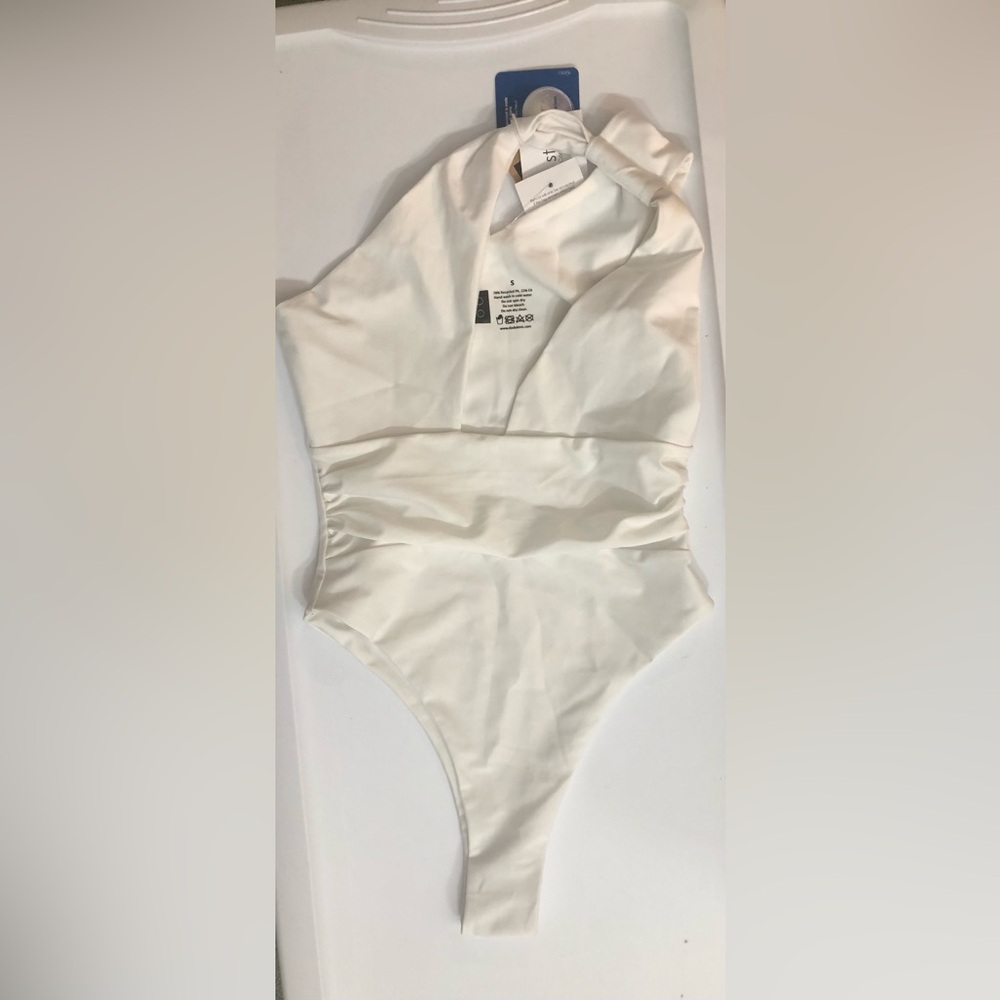 One piece white swimsuit.  NWT. Small